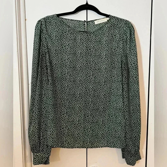 All in Favor Green Polka Dot Mini Blouse (Size L) - Picture 4 of 8